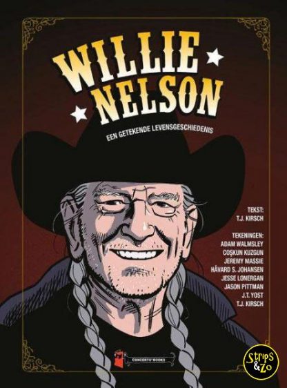 Willie Nelson een getekende levensgeschiedenis